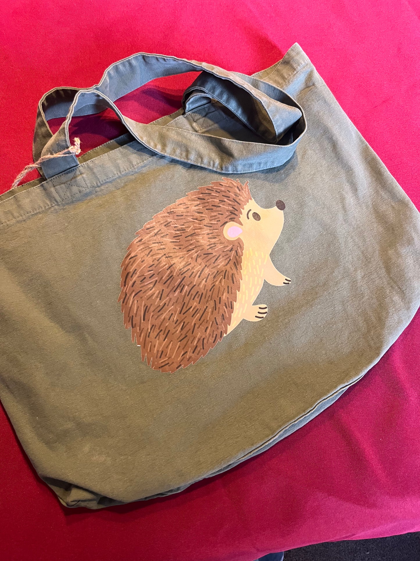 Hedgehog design shopper bag