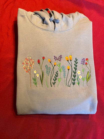 Colourful Flowers Hoodie